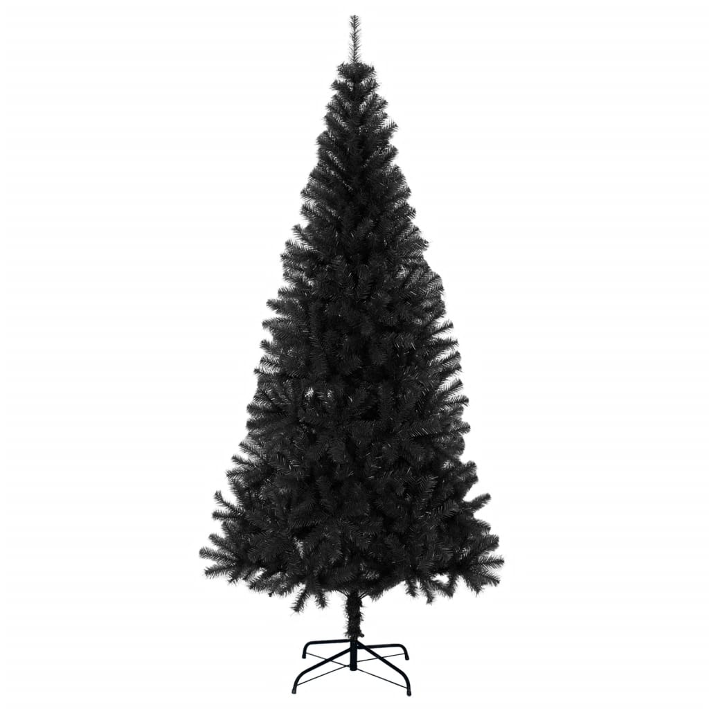 Artificial Christmas Tree with Stand Black 180 cm PVC