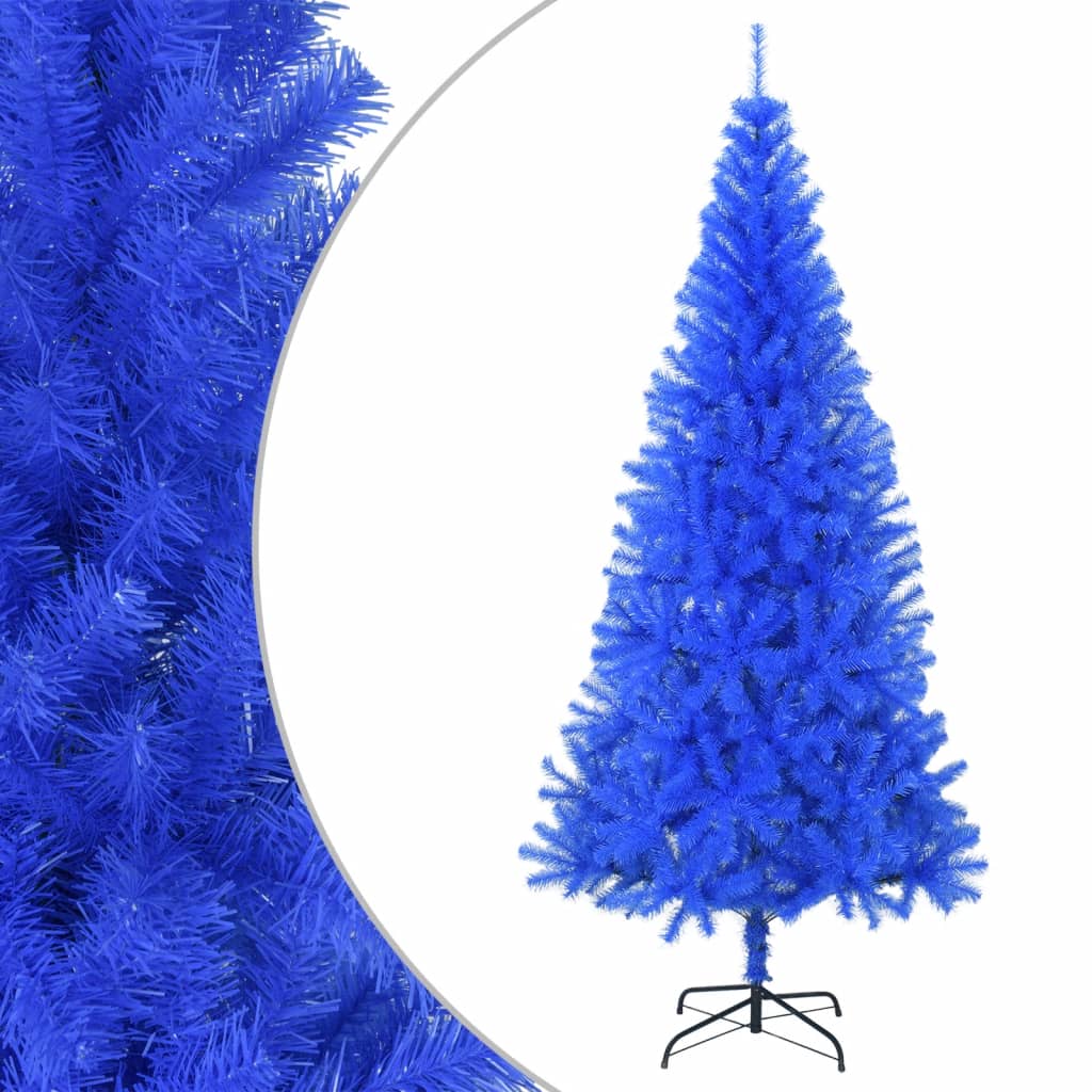 Artificial Christmas Tree with Stand Blue 180 cm PVC