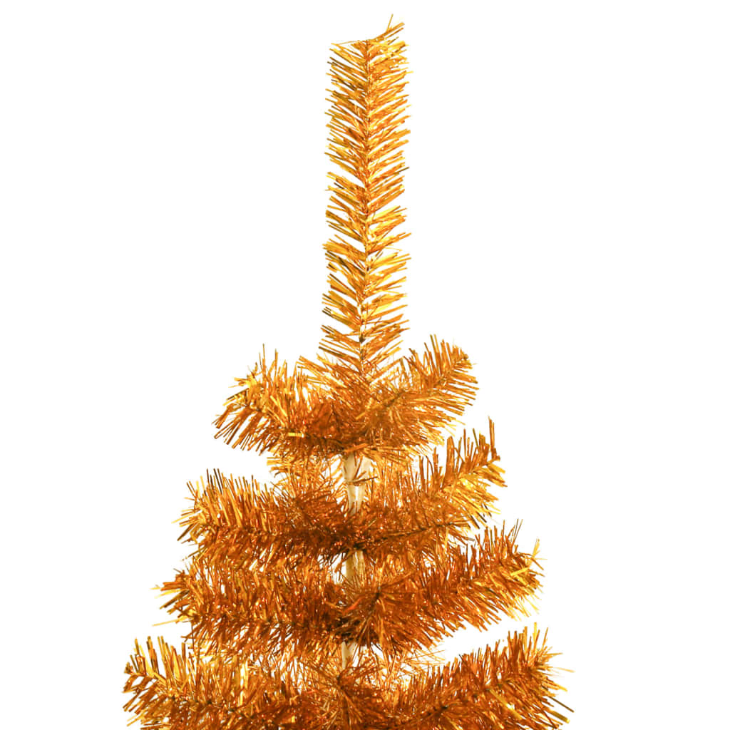 Artificial Christmas Tree with Stand Gold 150 cm PET