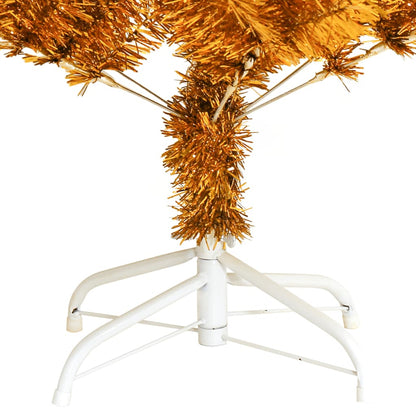 Artificial Christmas Tree with Stand Gold 150 cm PET