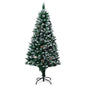 Artificial Christmas Tree with Pine Cones and White Snow 150 cm