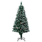 Artificial Christmas Tree with Pine Cones and White Snow 180 cm