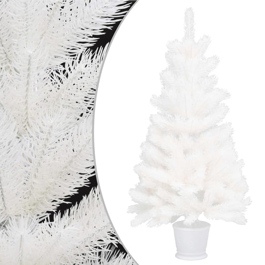 Artificial Christmas Tree Lifelike Needles White 90 cm