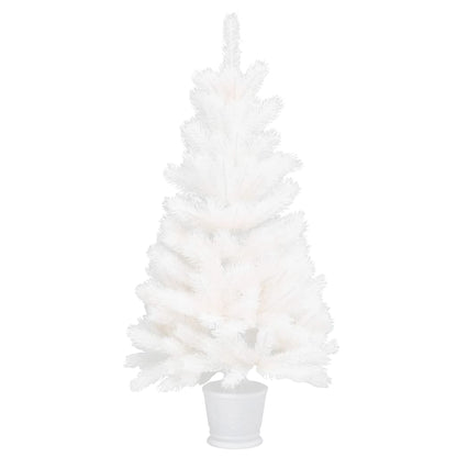 Artificial Christmas Tree Lifelike Needles White 90 cm