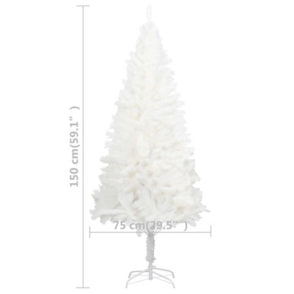 Artificial Christmas Tree Lifelike Needles White 150 cm