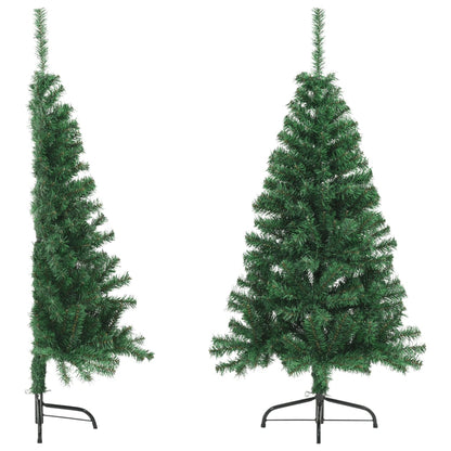 Artificial Half Christmas Tree with Stand Green 150 cm PVC