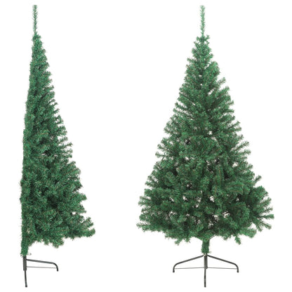 Artificial Half Christmas Tree with Stand Green 180 cm PVC