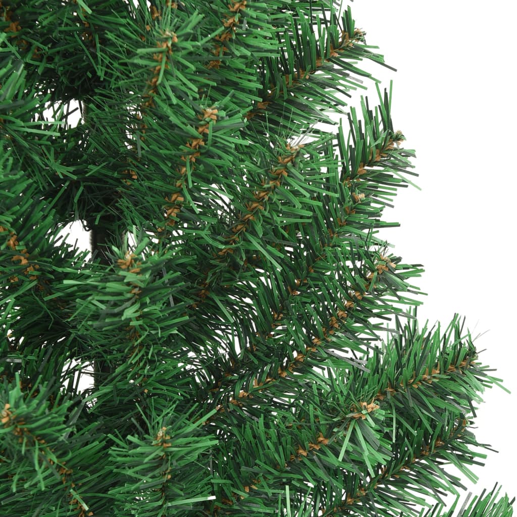 Artificial Half Christmas Tree with Stand Green 180 cm PVC