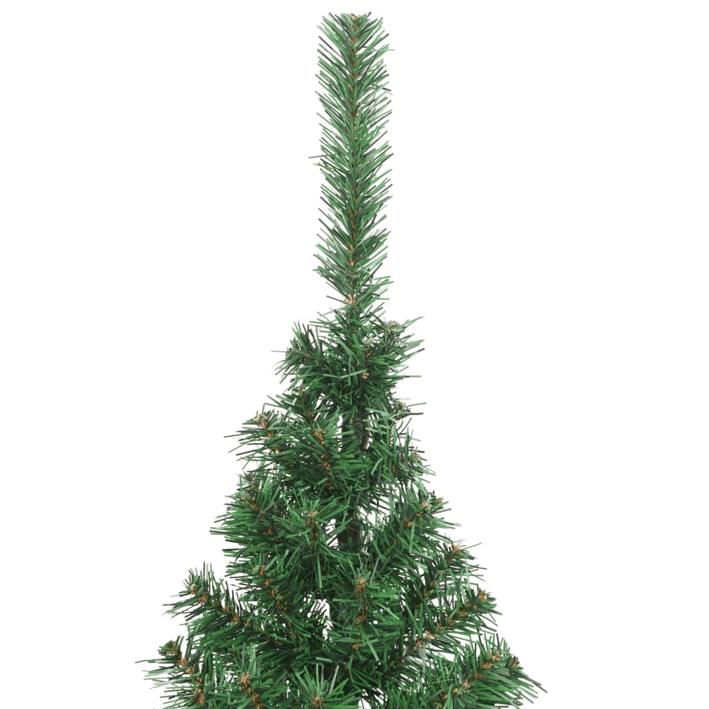 Artificial Half Christmas Tree with Stand Green 210 cm PVC