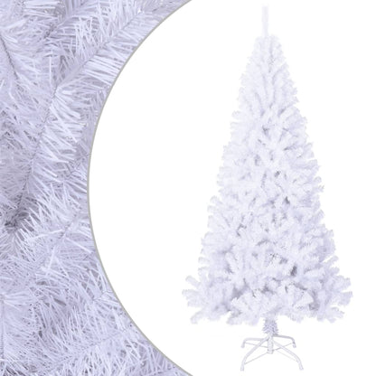 Artificial Christmas Tree with Thick Branches White 180 cm PVC