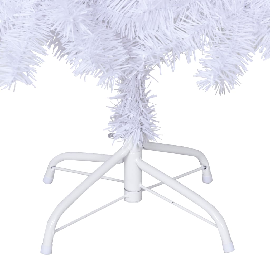 Artificial Christmas Tree with Thick Branches White 180 cm PVC