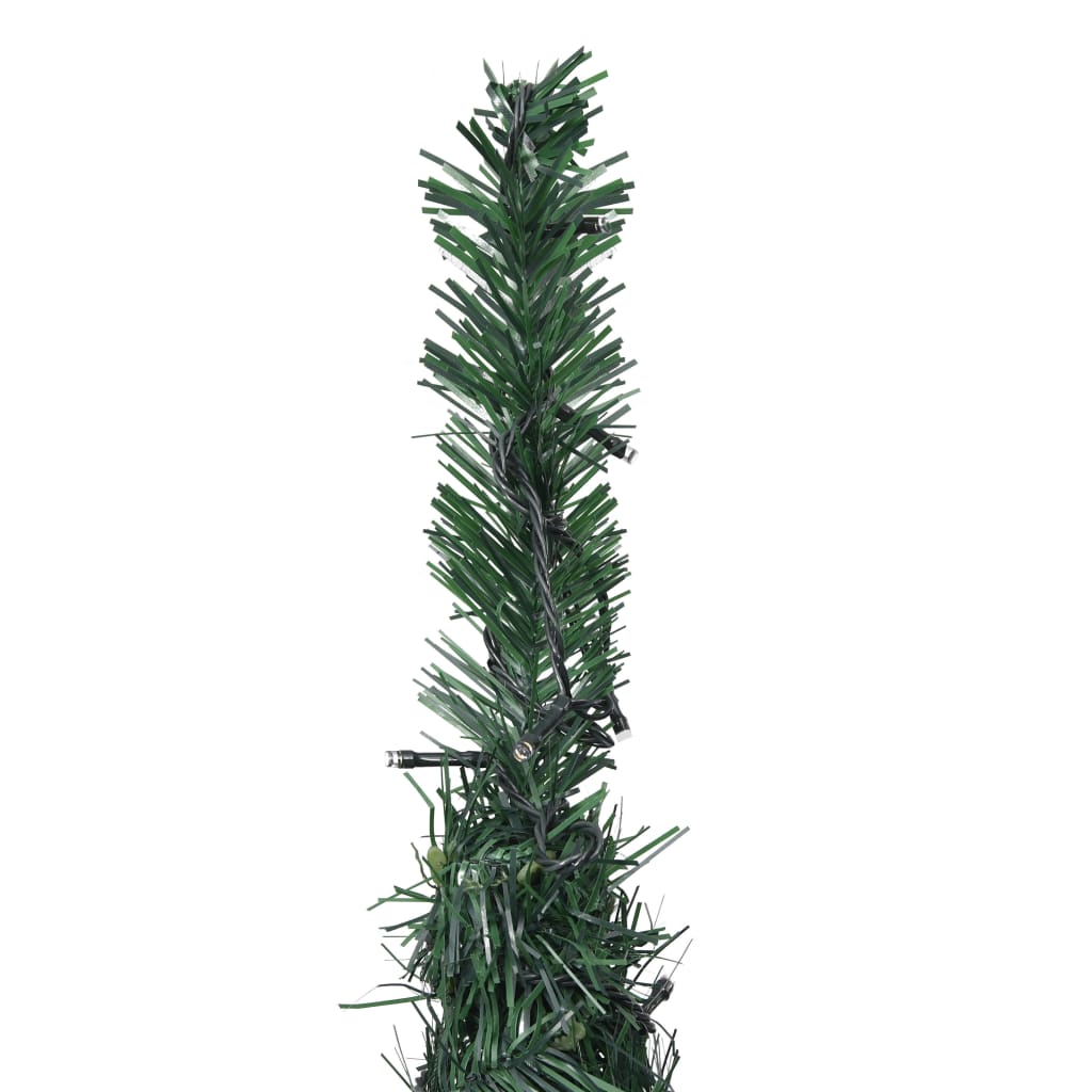 Pop-up String Artificial Pre-lit Christmas Tree Green 150 cm