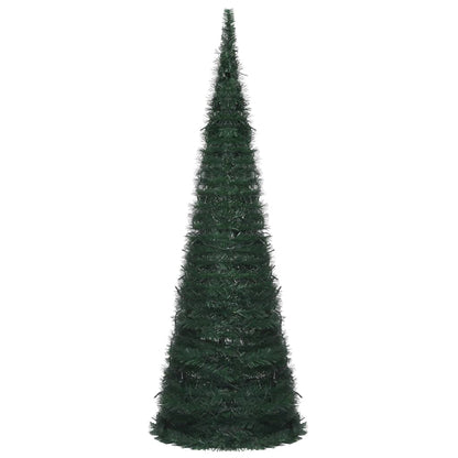 Pop-up String Artificial Pre-lit Christmas Tree Green 180 cm