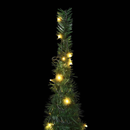 Pop-up String Artificial Pre-lit Christmas Tree Green 180 cm