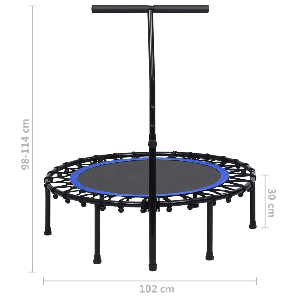 Fitness Trampoline with Handle 102 cm