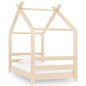 Kids Bed Frame Solid Pine Wood 70x140 cm