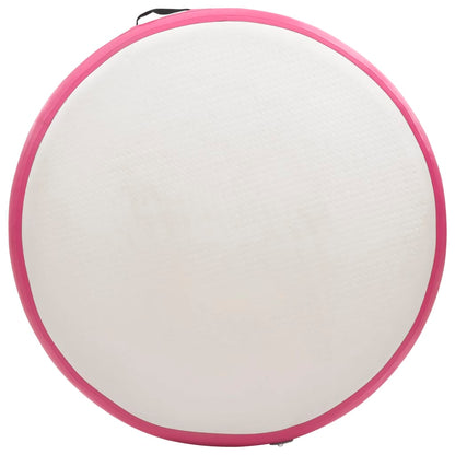 Inflatable Gymnastic Mat with Pump 100x100x10 cm PVC Pink