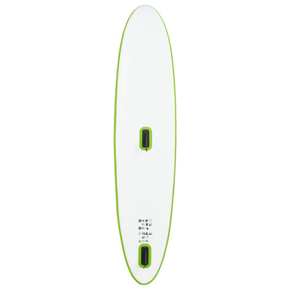 Inflatable Stand Up Paddleboard with Sail Set Green and White