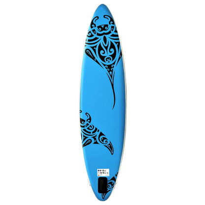 Inflatable Stand Up Paddleboard Set 366x76x15 cm Blue