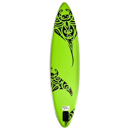 Inflatable Stand Up Paddleboard Set 305x76x15 cm Green