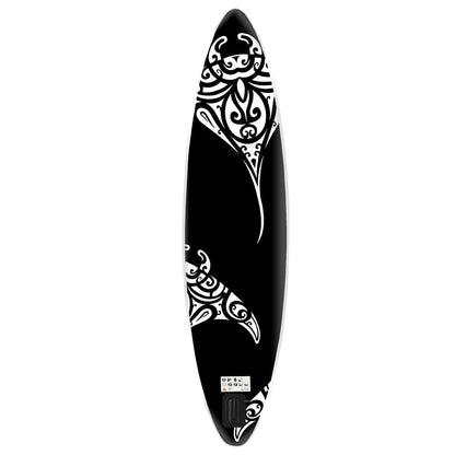 Inflatable Stand Up Paddleboard Set 305x76x15 cm Black