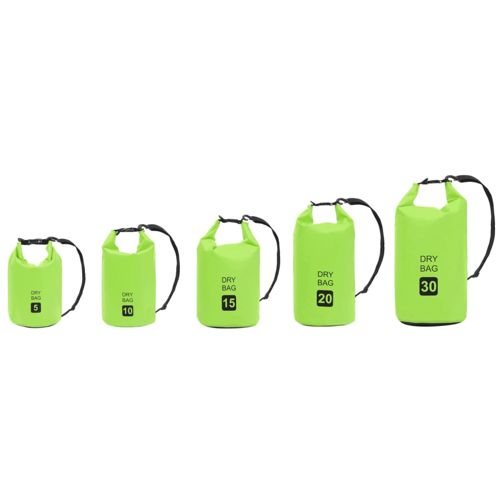 Dry Bag Green 10 L PVC