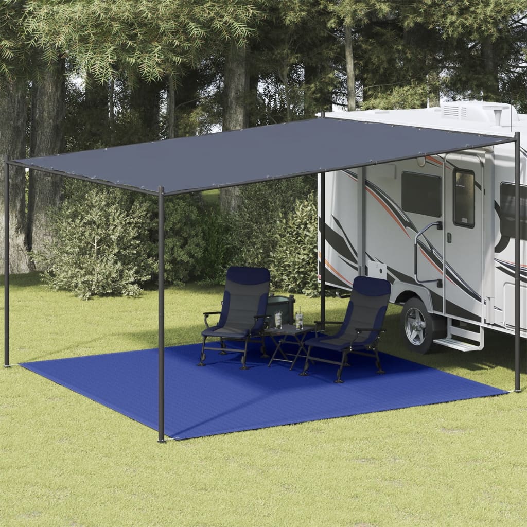 Tent Carpet 400x400 cm Blue HDPE