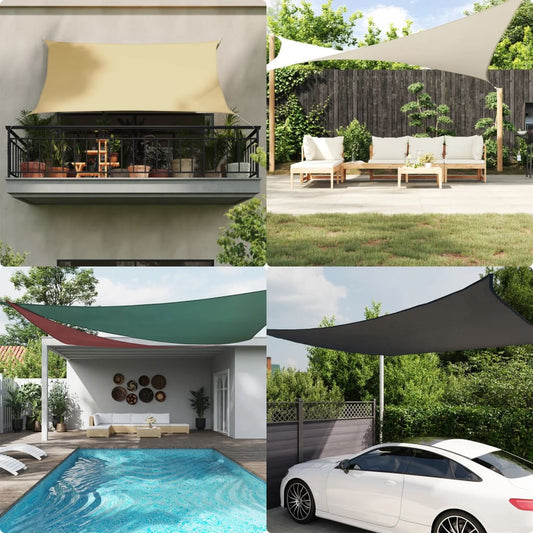 Sunshade Sail Oxford Fabric Triangular 4.5x4.5x4.5 m Cream