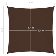 Load image into Gallery viewer, Sunshade Sail Oxford Fabric Square 6x6 m Brown
