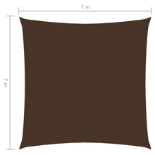 Load image into Gallery viewer, Sunshade Sail Oxford Fabric Square 7x7 m Brown
