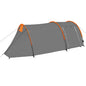 Camping Tent 4 Persons Grey and Orange