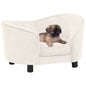 Dog Sofa Cream 69x49x40 cm Plush