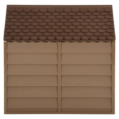 Dog House Brown 71x71.5x68 cm PP