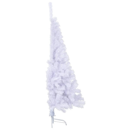 Artificial Half Christmas Tree with Stand White 120 cm PVC