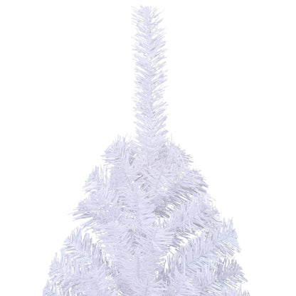 Artificial Half Christmas Tree with Stand White 240 cm PVC