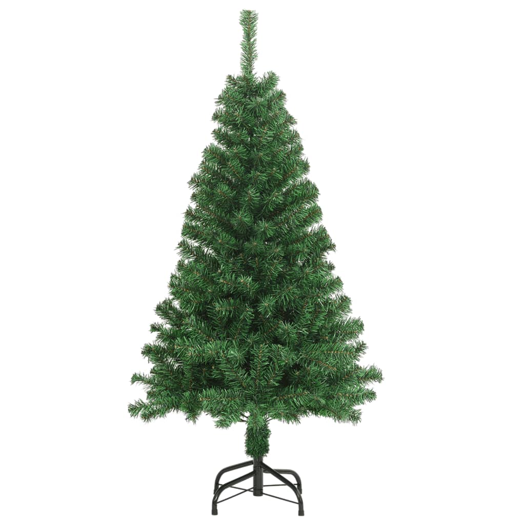 Artificial Christmas Tree with Thick Branches Green 120 cm PVC