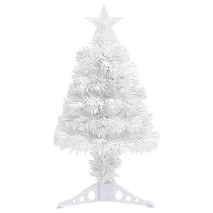 Artificial Pre-lit Christmas Tree White 64 cm Fibre Optic