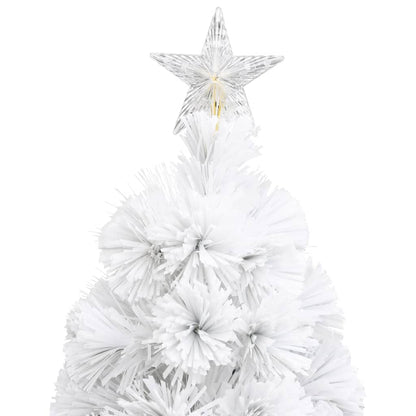 Artificial Pre-lit Christmas Tree White 64 cm Fibre Optic