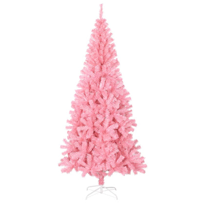 Artificial Christmas Tree with Stand Pink 240 cm PVC