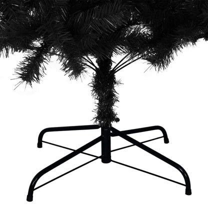 Artificial Christmas Tree with Stand Black 240 cm PVC