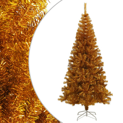 Artificial Christmas Tree with Stand Gold 240 cm PET