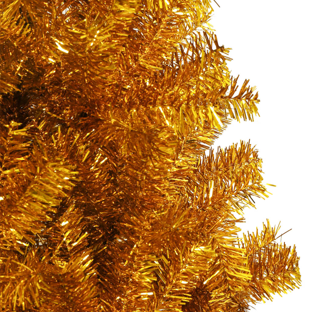 Artificial Christmas Tree with Stand Gold 240 cm PET