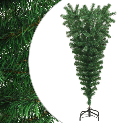 Upside-down Artificial Christmas Tree with Stand Green 120 cm