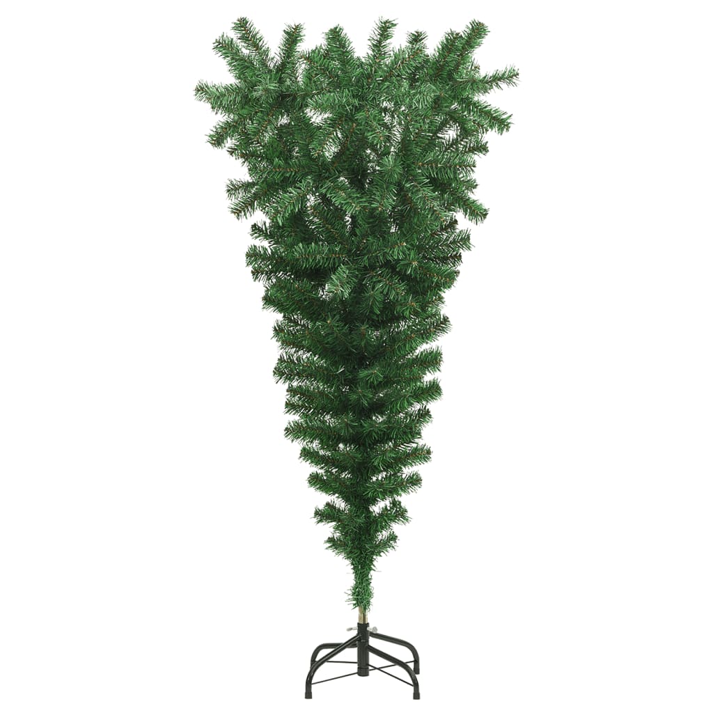 Upside-down Artificial Christmas Tree with Stand Green 120 cm