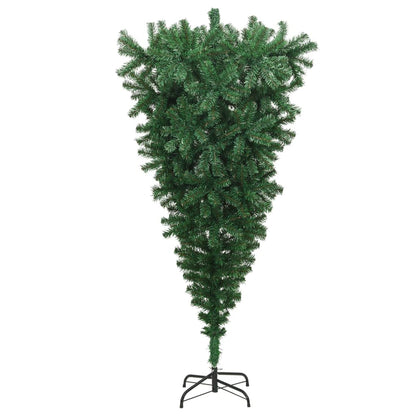 Upside-down Artificial Christmas Tree with Stand Green 180 cm