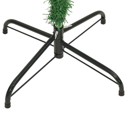 Upside-down Artificial Christmas Tree with Stand Green 210 cm