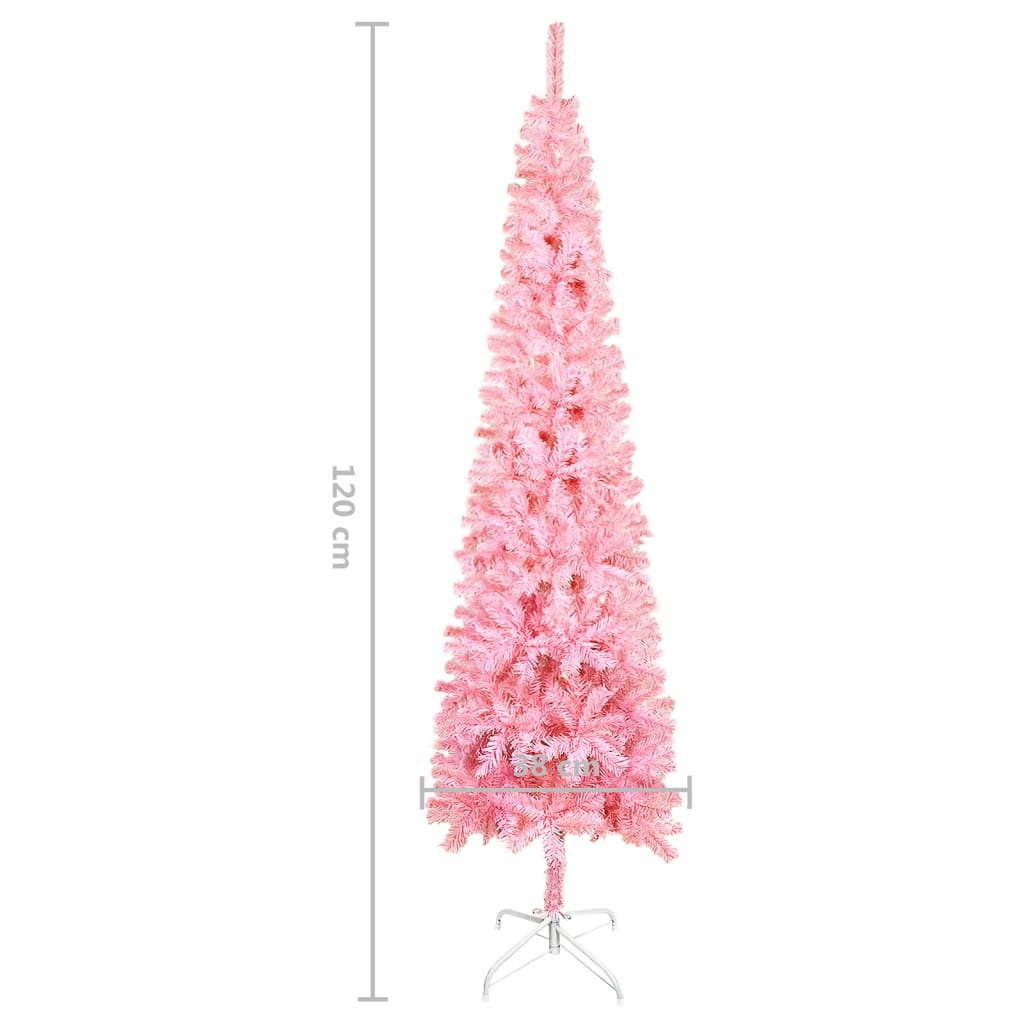 Slim Christmas Tree Pink 120 cm