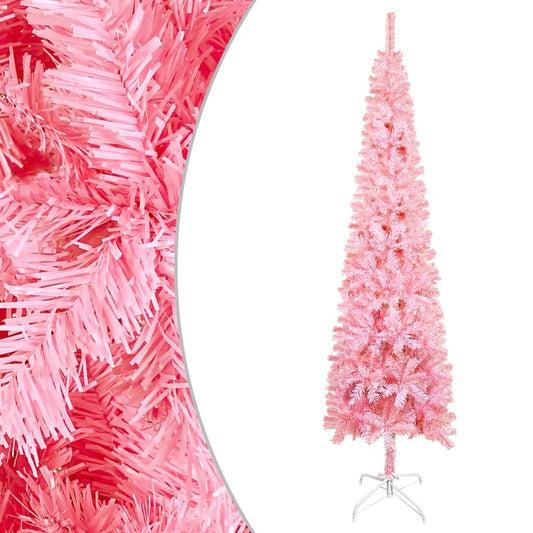 Slim Christmas Tree Pink 150 cm