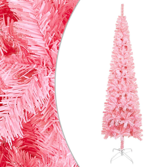 Slim Christmas Tree Pink 180 cm