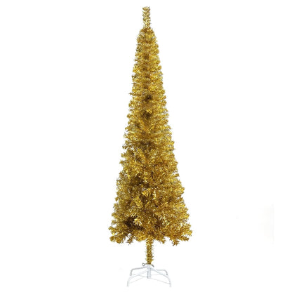 Slim Christmas Tree Gold 120 cm